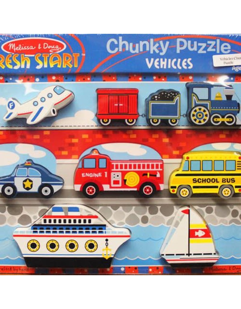 Melissa & Doug Chunky Puzzle - Vehicles