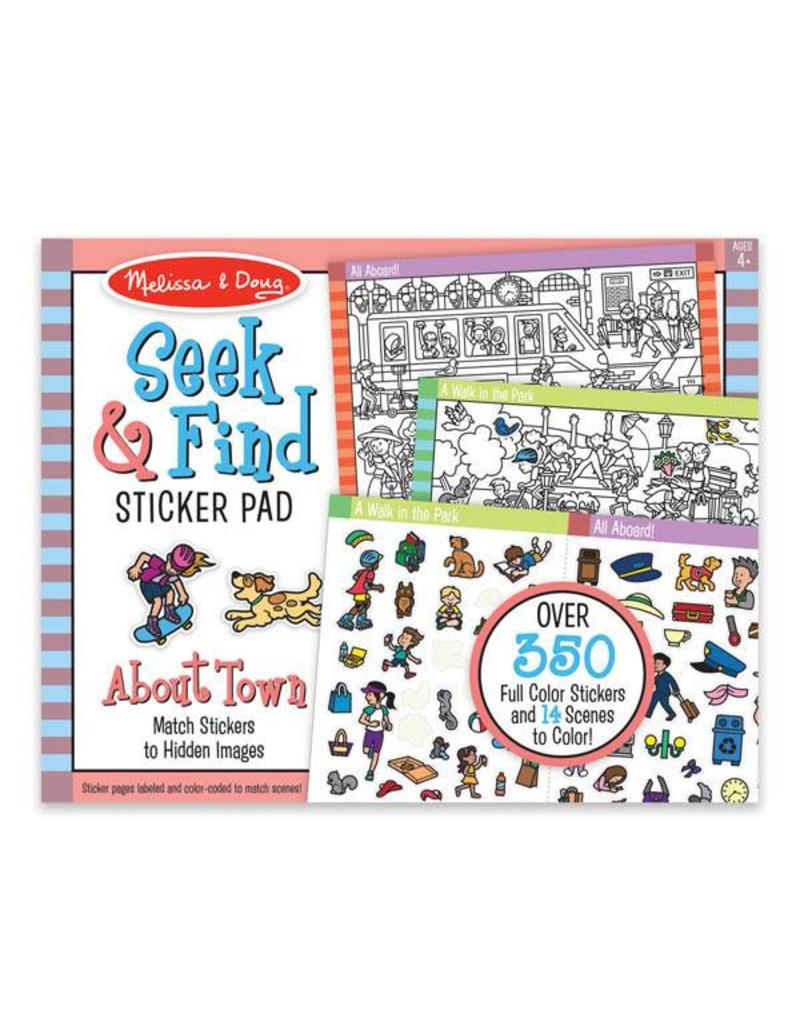 Melissa & Doug Art Supplies Sticker Pad - Seek and Find Around Town