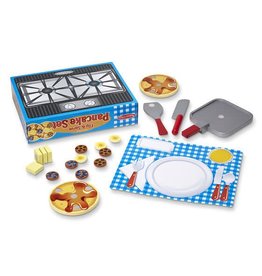 Melissa & Doug Pretend Food Wooden Flip & Serve Pancake Set