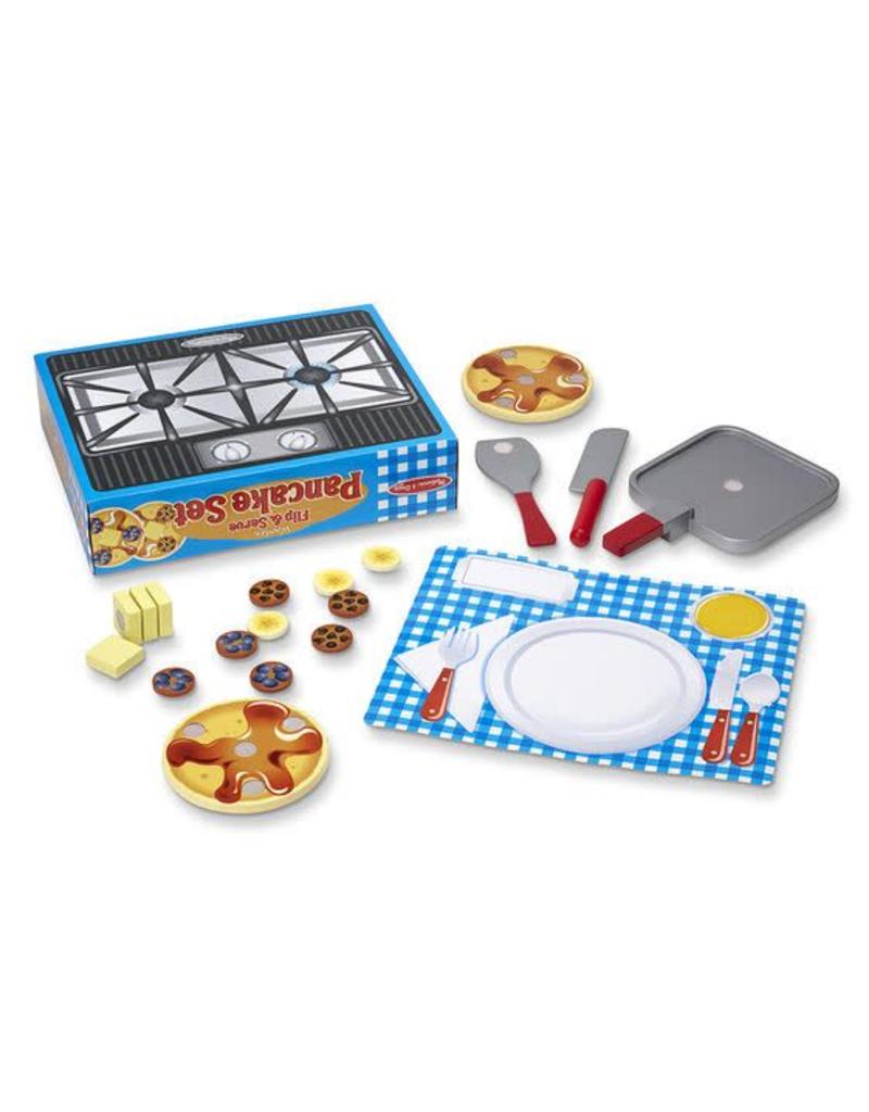 Melissa & Doug Pretend Food Wooden Flip & Serve Pancake Set