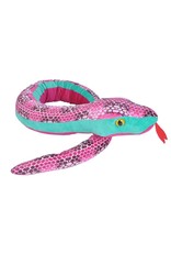 Wild Republic Plush Snake Honeycomb Pink (54")