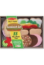 Melissa & Doug Pretend Food Felt Food Sandwich Set