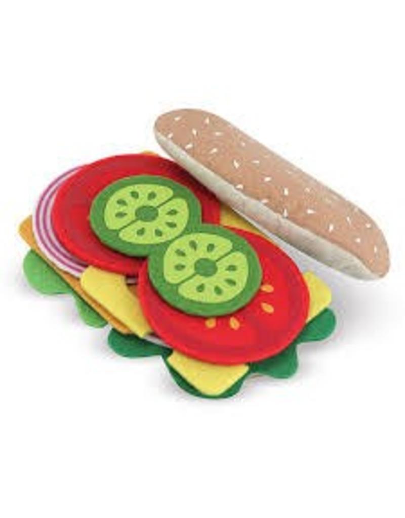 Melissa & Doug Pretend Food Felt Food Sandwich Set