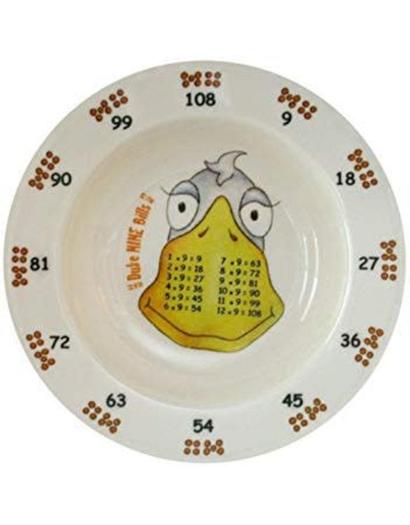 Realtimes Products The Multiples Times Table Dinnerware Duke Nine Bills 7.5 inch Melamine Bowl