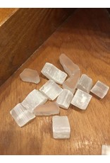 Squire Boone Village Rock/Mineral - Satin Spar Selenite / TV Stone (Small; Sizes and Colors Vary; Sold Individually)