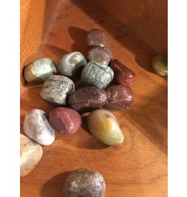 Squire Boone Village Rock/Mineral Tumbled - Fancy Jasper  (Sizes and Colors Vary; Sold Individually)