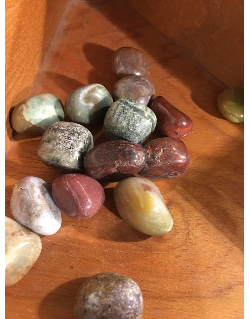 Squire Boone Village Rock/Mineral Tumbled - Fancy Jasper  (Sizes and Colors Vary; Sold Individually)