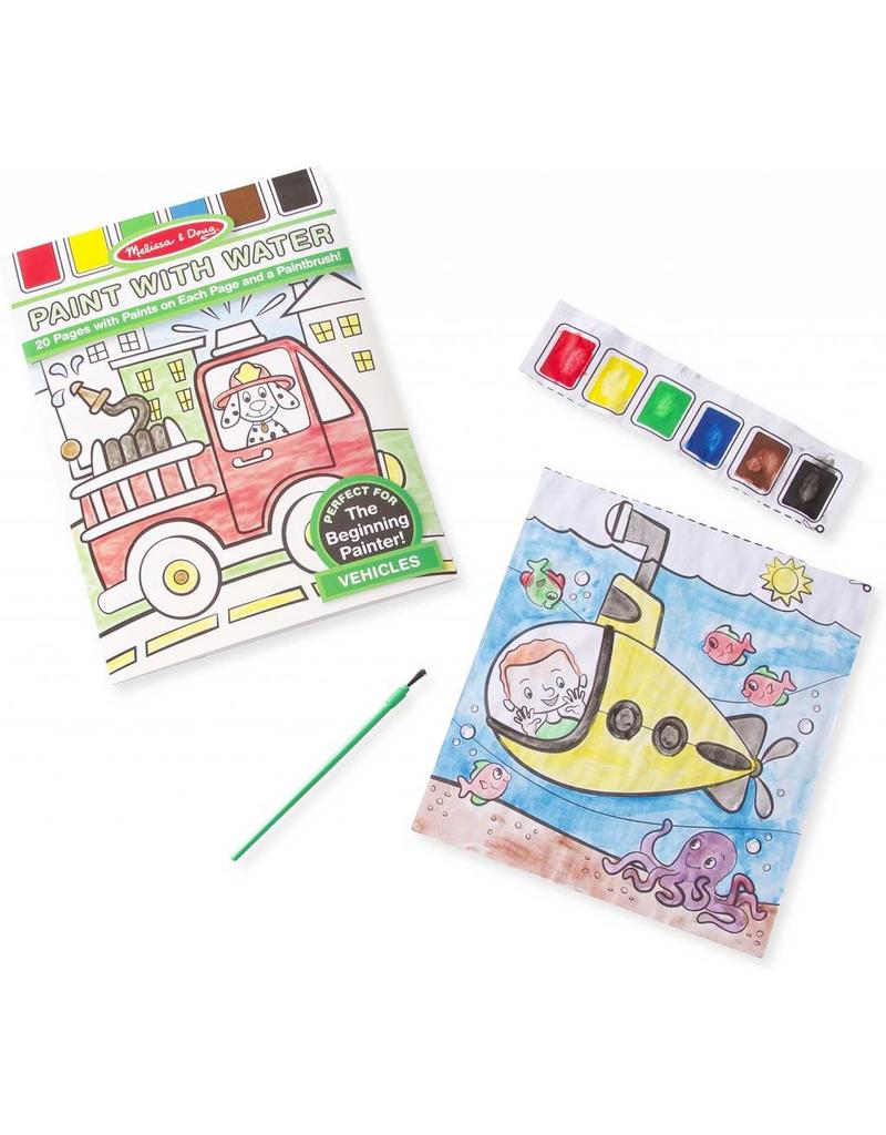Melissa & Doug Art Supplies Activity Pad Paint With Water - Vehicles