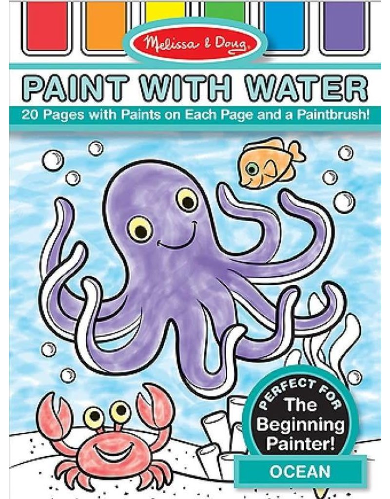 Melissa & Doug Art Supplies Activity Pad Paint With Water - Ocean