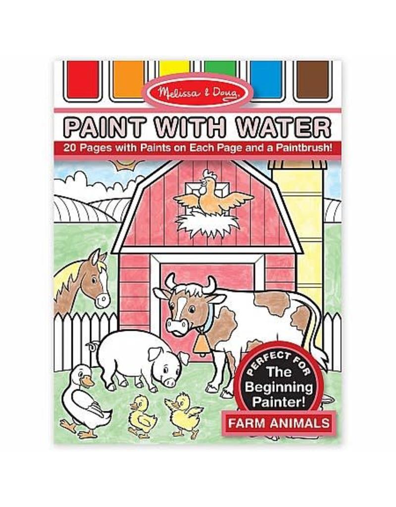 Melissa & Doug Art Supplies Activity Pad Paint With Water - Farm Animals