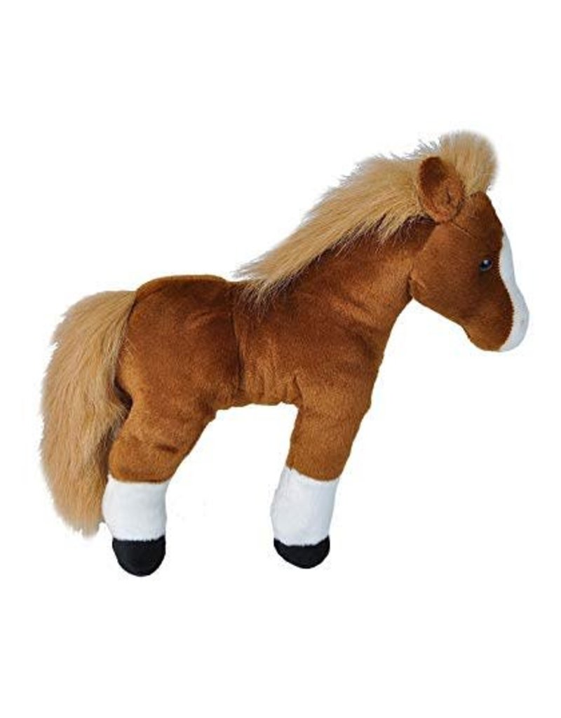 Wild Republic Plush CuddleKins Standing Brown Horse (12")