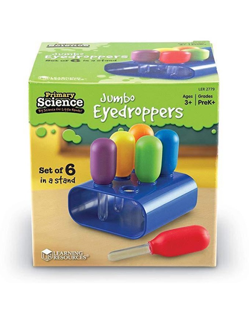 Learning Resources Scientific Primary Science Jumbo Eyedroppers with Stand