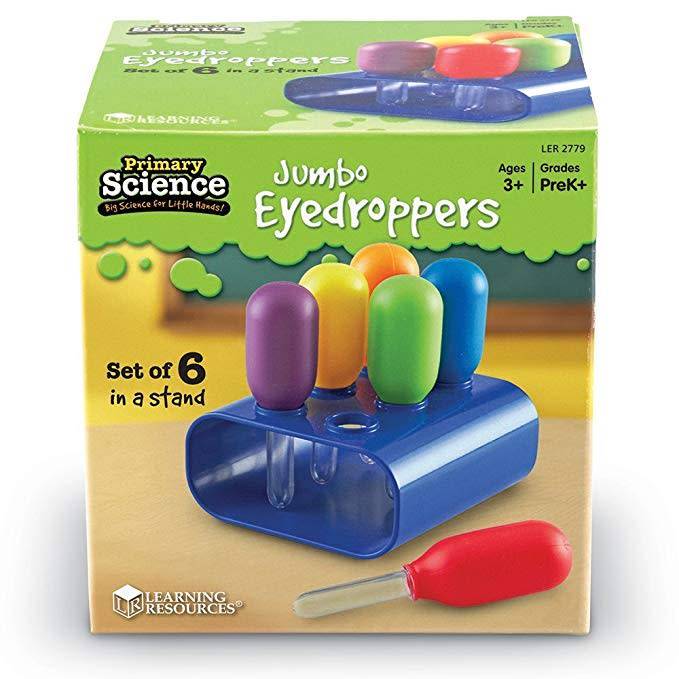Scientific Primary Science Jumbo Eyedroppers with Stand