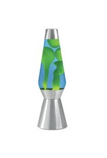 Lava Lite Lava Lamp Grande - Yellow Lava/Blue Liquid/Silver Base - 27"