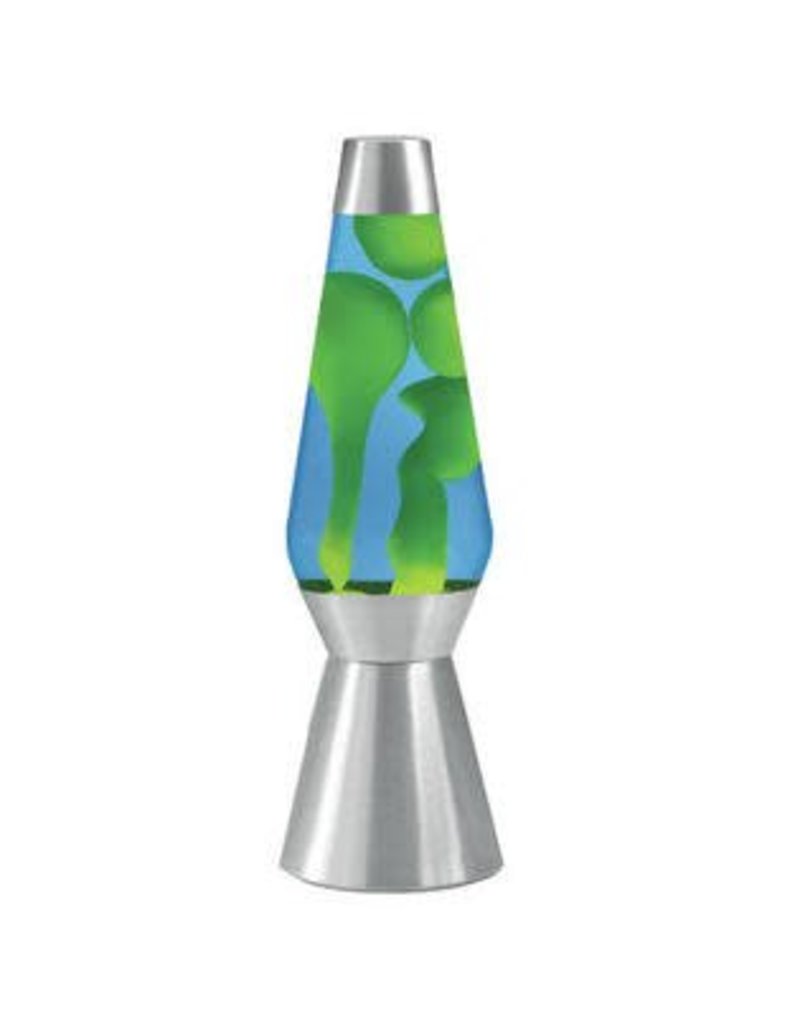 Lava Lite Lava Lamp Grande - Yellow Lava/Blue Liquid/Silver Base - 27"