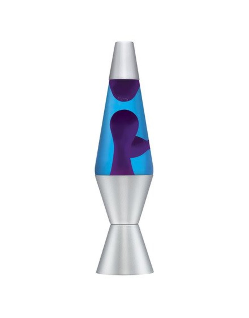 Lava Lite Lava Lamp Classic - Purple Lava/Blue Liquid/Silver Base 14.5"