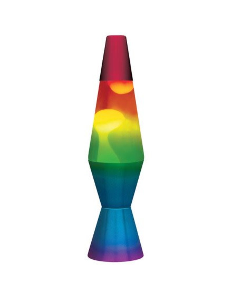 Schylling Toys Lava Lamp Tricolor - White Lava/Tricolor Decal/Colored Base - 11.5"