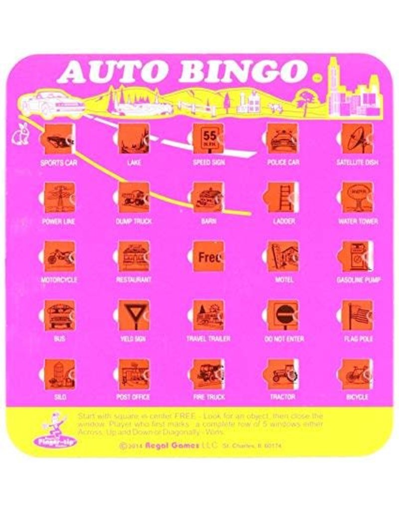 Schylling Toys Game Travel Auto Bingo (Assorted; Sold Individually)