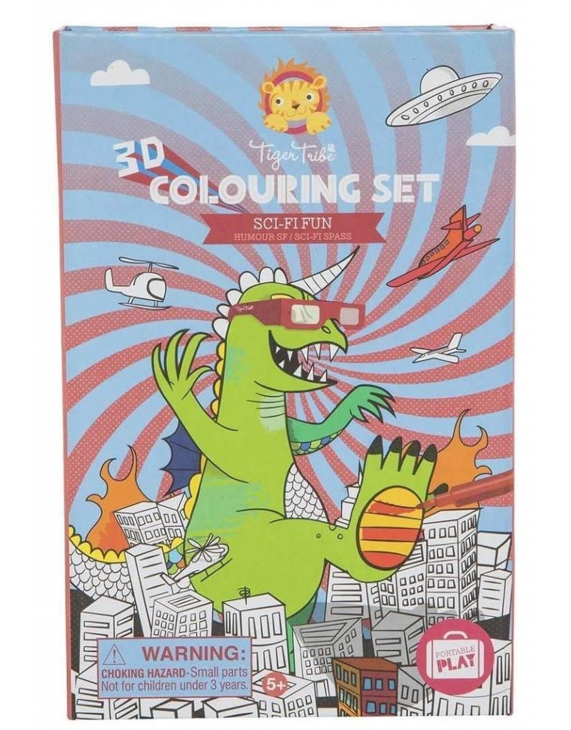 Tiger Tribe Artistic Tiger Tribe 3D Colouring Set - Sci Fi Fun