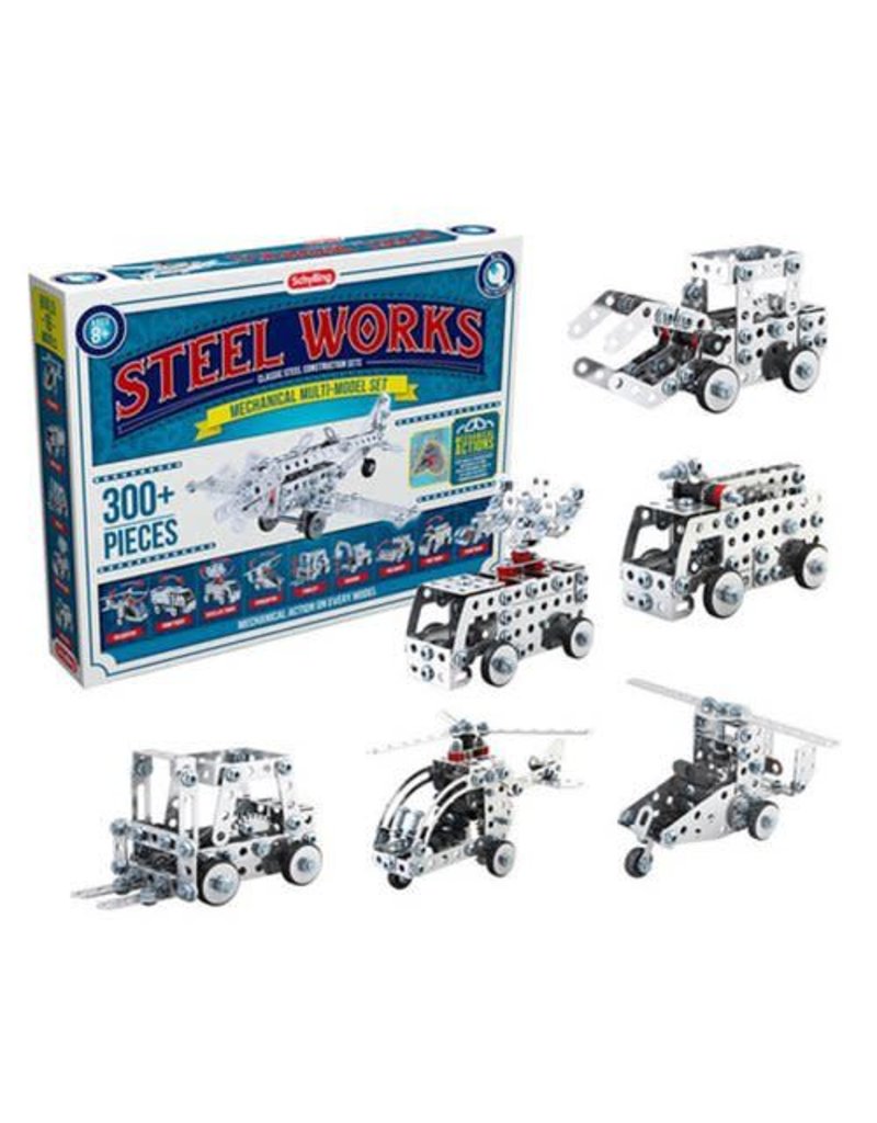 Schylling Toys Science Kit Steel Works Mechanical Multi-Model Set