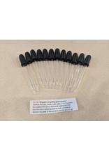 American Educational Products Scientific Labware Glass Eye Droppers (Pack of 12)