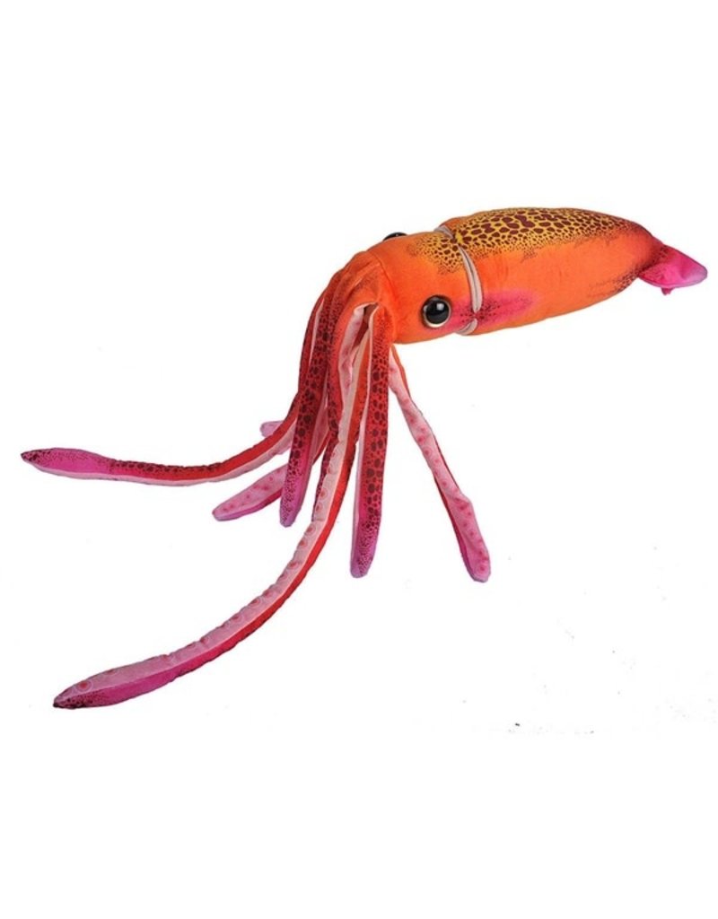 Wild Republic Plush Wild Republic Print Squid Orange