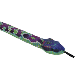 Wild Republic Plush Snake Green Purple (54")