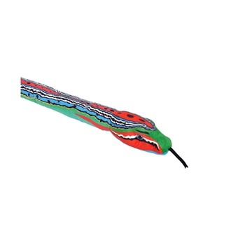 Plush Snake Green/Blue/Red (54")