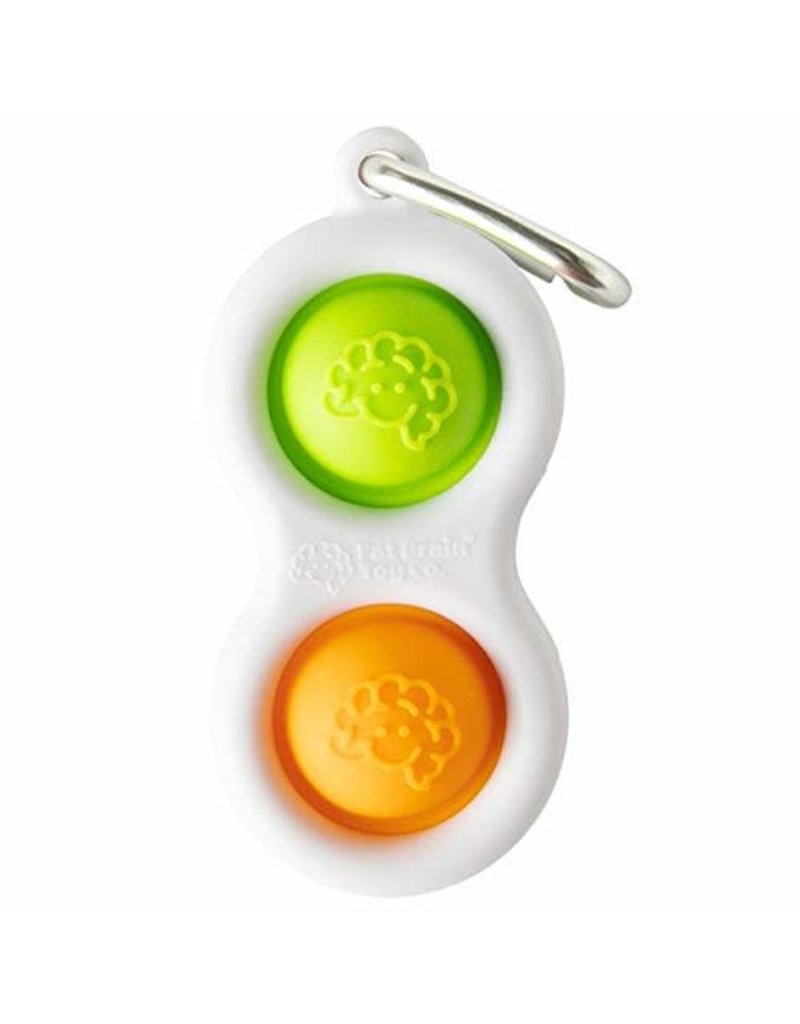 Fat Brain Toys Fidget Simpl Dimpl Lime/Orange