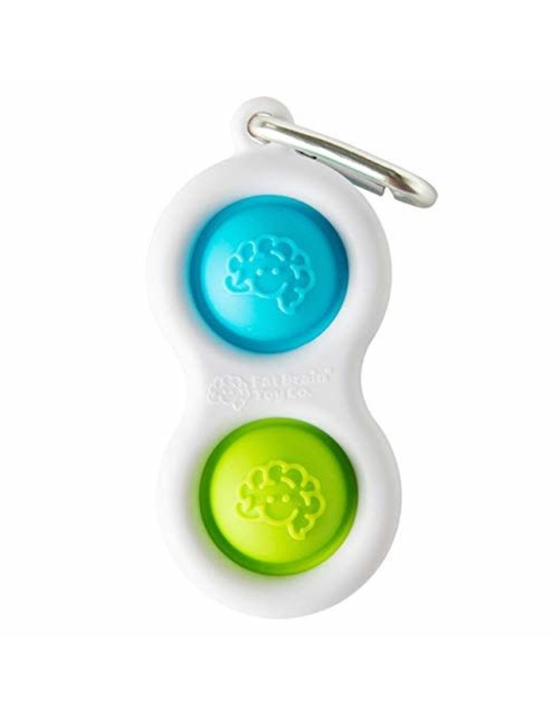 Fat Brain Toys Fidget Simpl Dimpl Blue/Lime