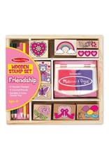 Melissa & Doug Craft Kit Wooden Stamp Set Friendship
