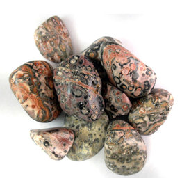 Squire Boone Village Rock/Mineral Tumbled - Leopardskin (Sizes and Colors Vary; Sold Individually)