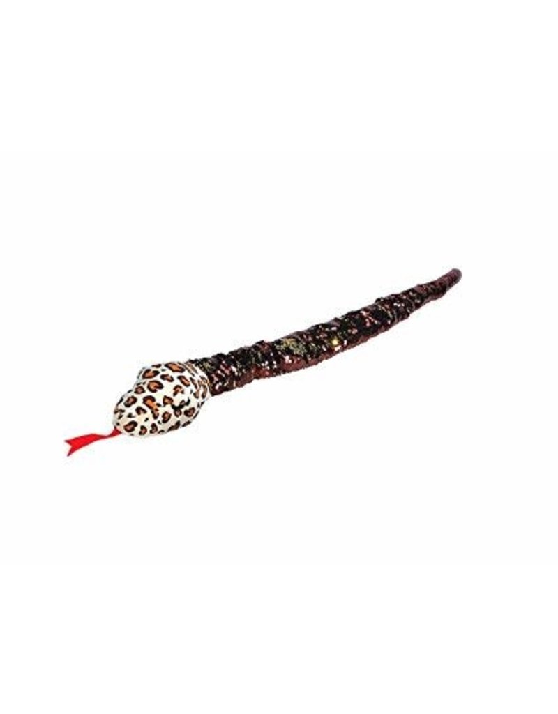 Wild Republic Plush Snake Sequins Leopard (54'')