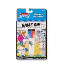 Melissa & Doug Art Supplies On-the-Go Game On! Wipe-Off Activity Pad