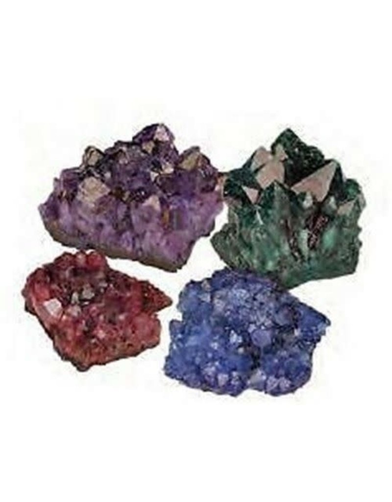 Squire Boone Village Rock/Mineral - Amethyst Druse, Dyed (Sizes and Colors Vary; Sold Individually)