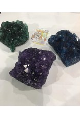 Squire Boone Village Rock/Mineral - Amethyst Druse, Dyed (Sizes and Colors Vary; Sold Individually)
