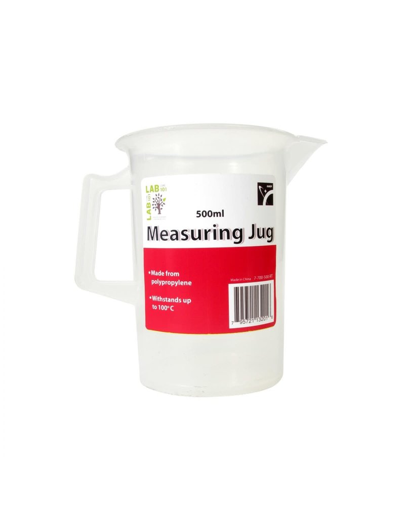 American Educational Products Scientific Labware Plastic Measuring Jug - 500ml