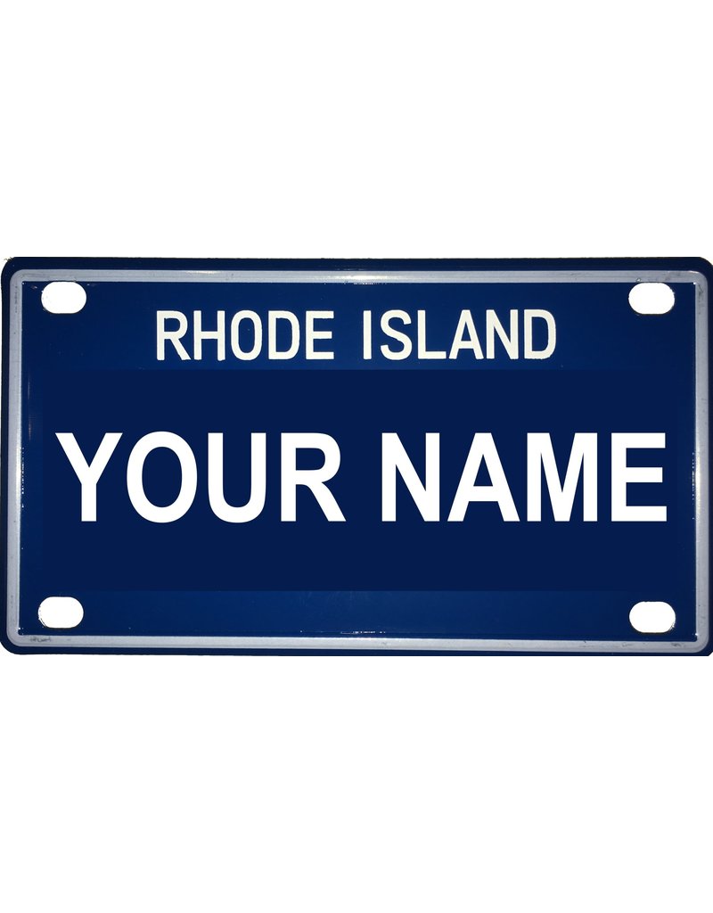 Voorco Designs RI Mini License Plate 4" x 2.25" - Jonah