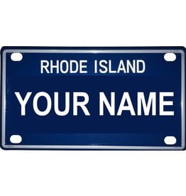 Voorco Designs RI Mini License Plate 4" x 2.25" - Amanda