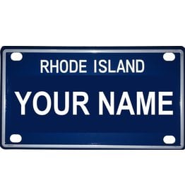 Voorco Designs RI Mini License Plate 4" x 2.25" - Courtney