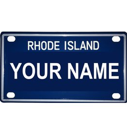 Voorco Designs RI Mini License Plate 4" x 2.25" - Lillian