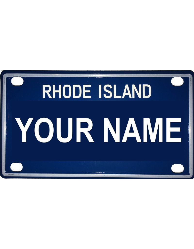 Voorco Designs RI Mini License Plate 4" x 2.25" - Lillian