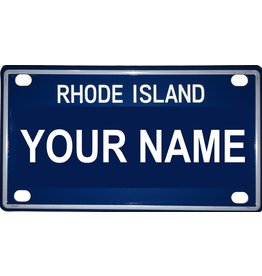 Voorco Designs RI Mini License Plate 4" x 2.25" - Dylan