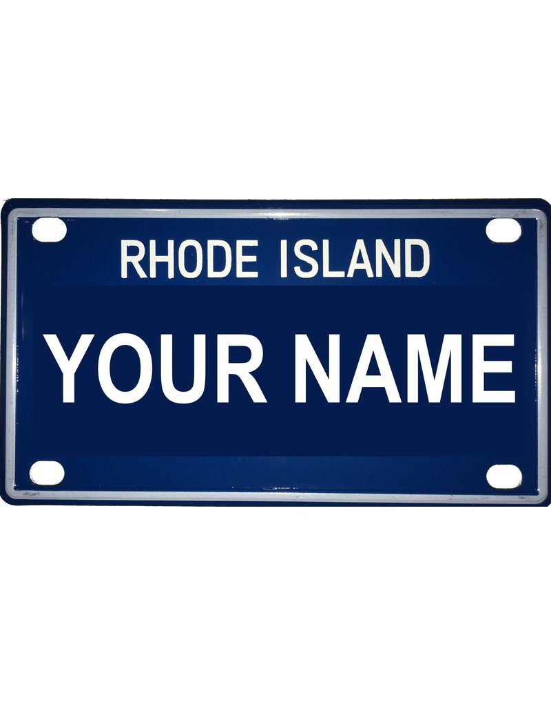 Voorco Designs RI Mini License Plate 4" x 2.25" - Dylan