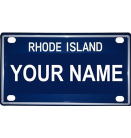 Voorco Designs RI Mini License Plate 4" x 2.25" - Claire