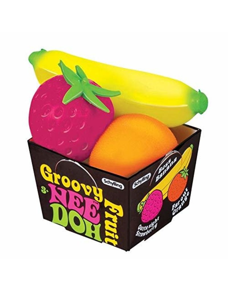 Schylling Toys Fidget Nee Doh Groovy Fruit (Colors Vary; Sold Individually)