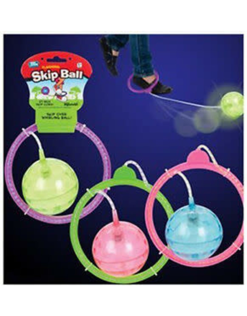 Toysmith Outdoor Flashing Skip Ball (Colors Vary; Sold Individually)