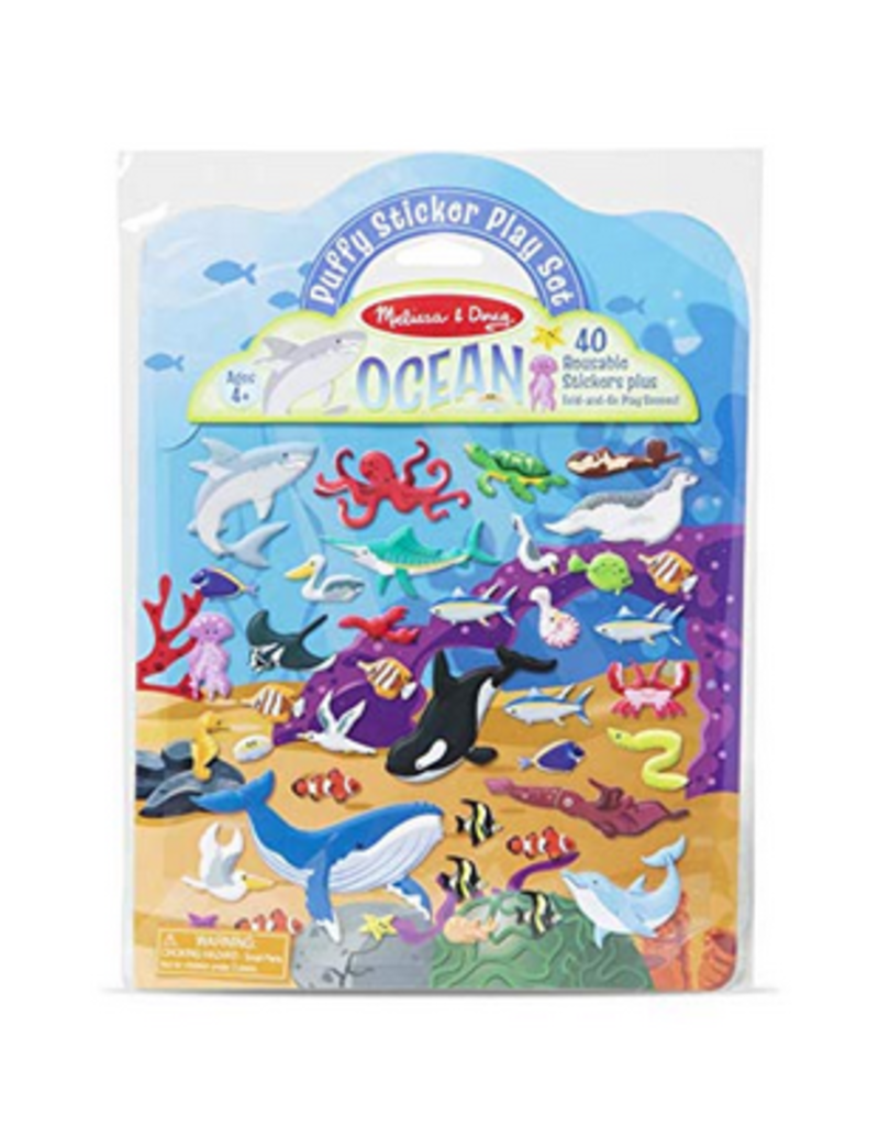 Melissa & Doug Art Supplies Puffy Sticker Play Set - Ocean