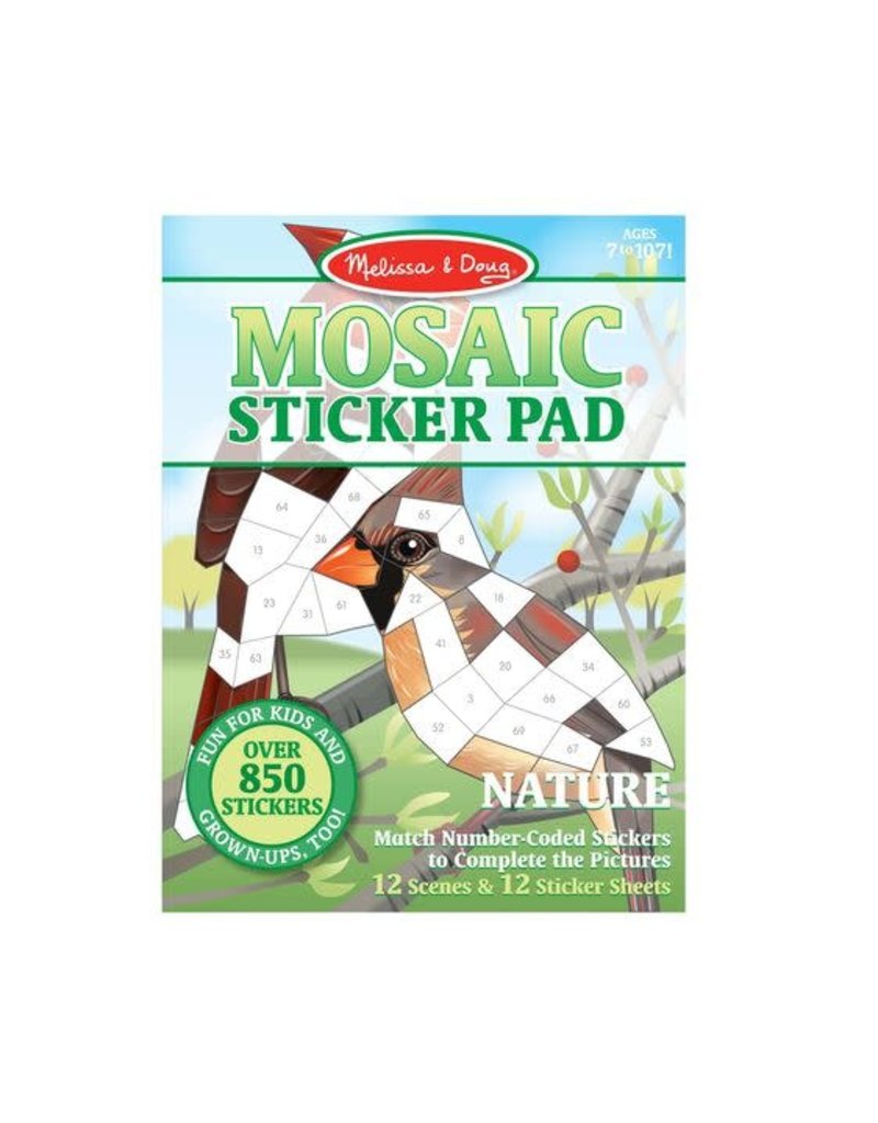 Melissa & Doug Art Supplies Mosaic Sticker Pad - Nature