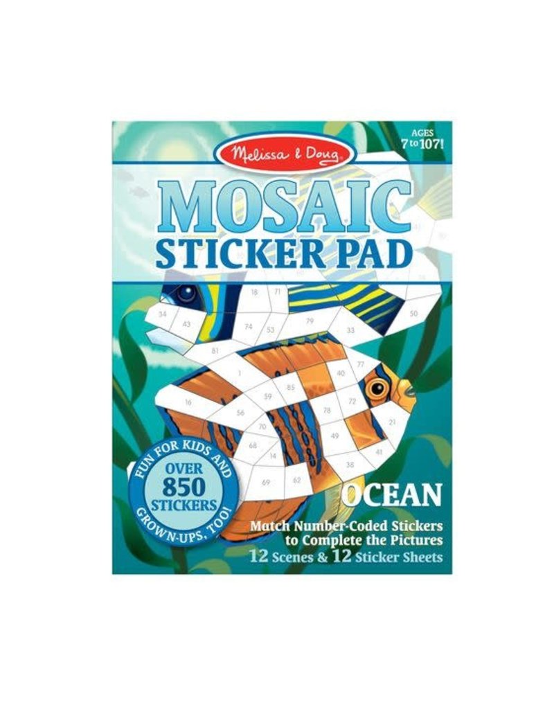 Melissa & Doug Art Supplies Mosaic Sticker Pad - Ocean